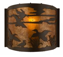 Meyda Green 81076 - 12"W Ducks in Flight Wall Sconce