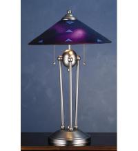 Meyda Green 82485 - 25"H Metro Fusion Plum Crazy Deco Ball Table Lamp