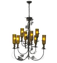 Meyda Green 99035 - 34" Wide Tuscan Vineyard 9 LT Wine Bottle Chandelier