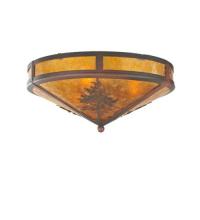 Meyda Green 99148 - 16"W Tamarack Flushmount