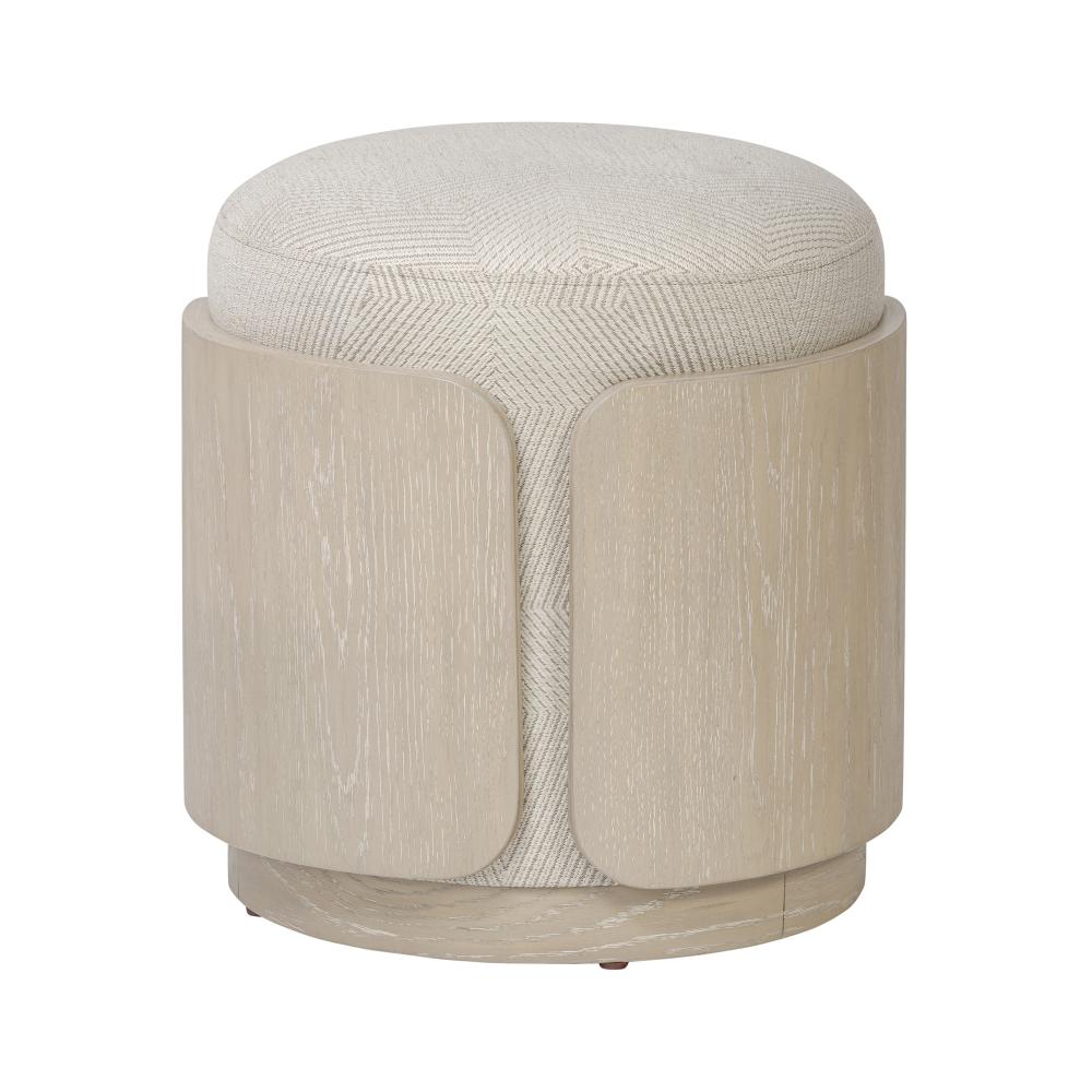 Hutton Ottoman - Ashe Blonde Oak/Ecru