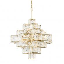 Varaluz 329C06CG - Cubic 6-Lt Chandelier - Calypso Gold