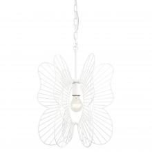 Varaluz 330P01WH - Monarch Butterfly 1-Lt Pendant - White