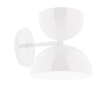 Montclair Light Works SCIX449-44-L10 - 8&#34; Nest LED Wall Sconce, White