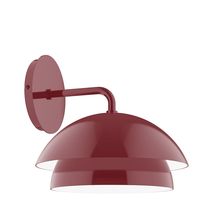 Montclair Light Works SCJX445-55-L10 - 10&#34; Nest LED Wall Sconce, Barn Red