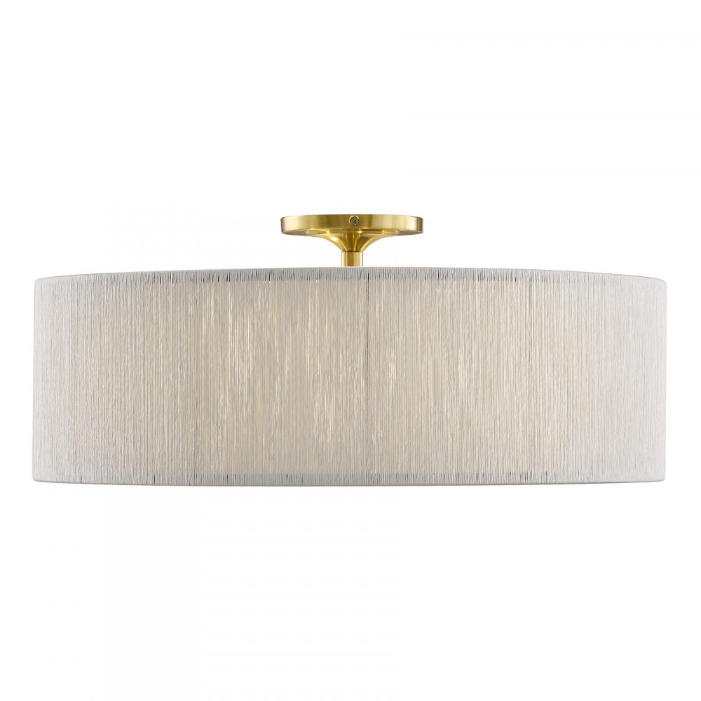 Maynard 4-Light Ceiling Light in Warm Brass