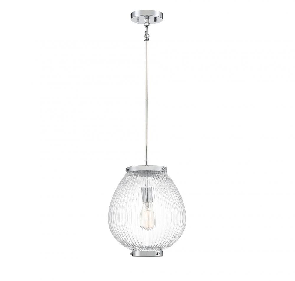 Welles 1-Light Pendant in Polished Chrome