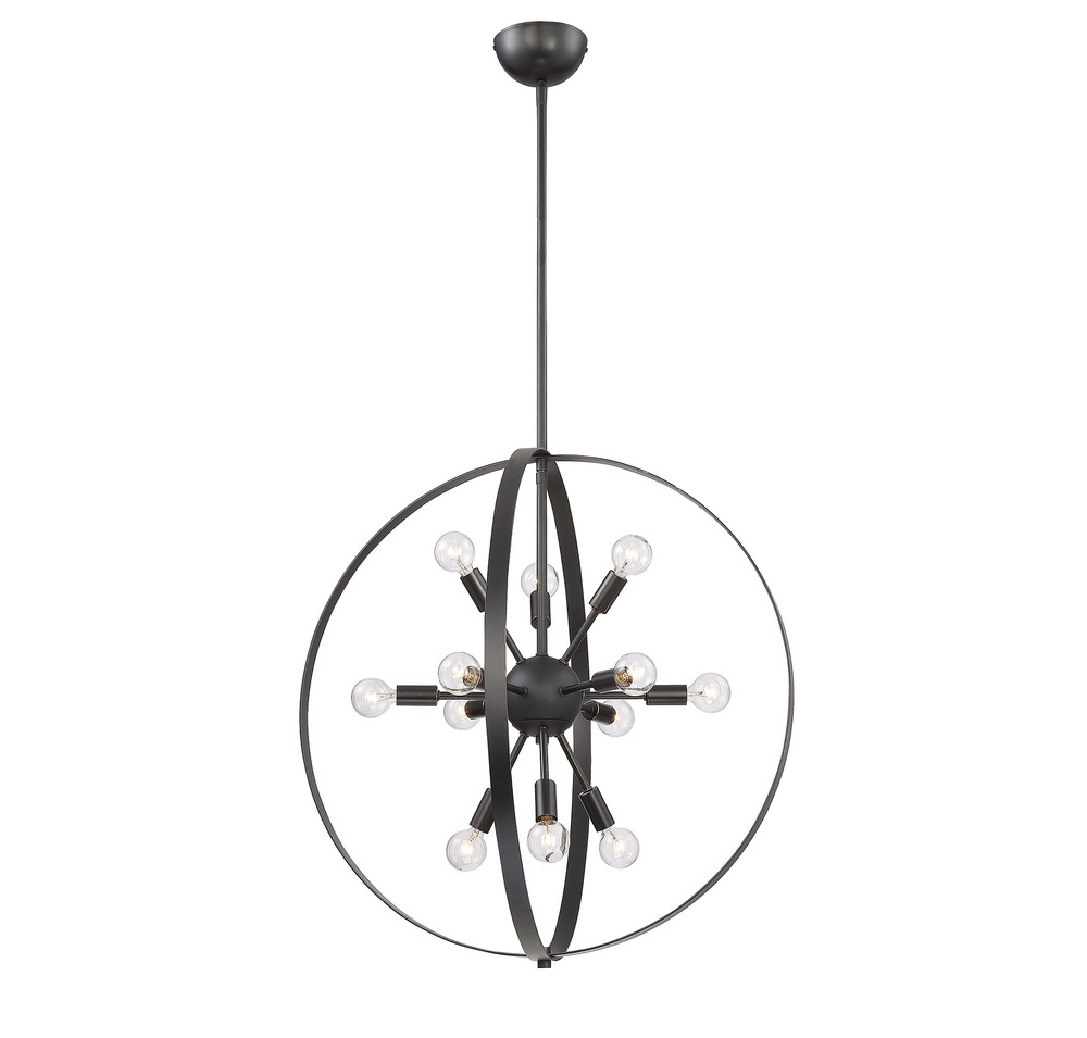 Marly 12-light Chandelier In Classic Bronze