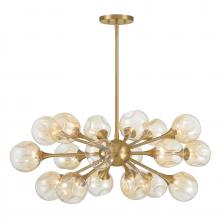  1-7935-18-322 - Matisse 18-Light Chandelier in Warm Brass