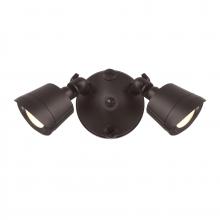  4-FLOOD-A2-3000K-BZ - LED Double Flood Light in Bronze