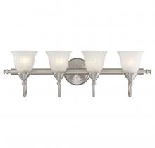 Savoy House 8-1062-4-SN - Brunswick 4-Light Bathroom Vanity Light in Satin Nickel