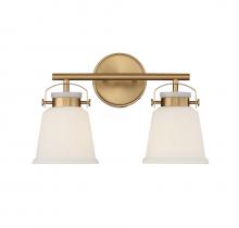  8-1627-2-322 - Kaden 2-Light Bathroom Vanity Light in Warm Brass