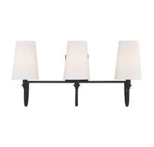 Savoy House 8-2542-3-89 - Cameron 3-Light Bathroom Vanity Light in Matte Black