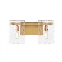  8-8204-2-322 - Genry 2-Light Bathroom Vanity Light in Warm Brass