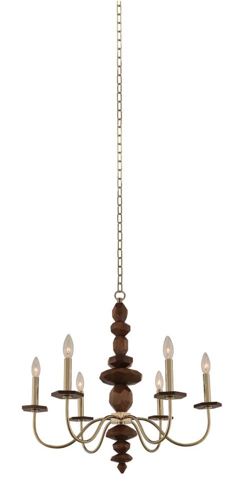 Lassen 6 Light Chandelier