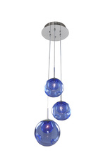  309540CH/SAPPH - Meteor 3 Light Pendant