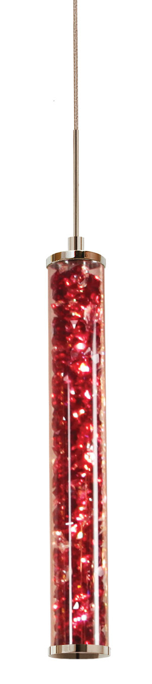 Pendant Jazz Crystal	 Bordeaux PC 2.8W 3000K For Monorail