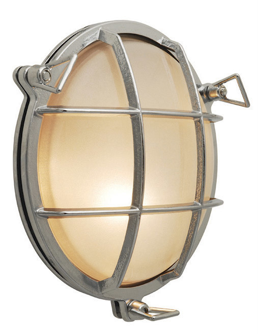 Outdoor Wall Tortuga Round Chrome LED