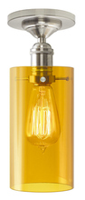 Stone Lighting CL179AMBZRT6B - Ceiling Retro Cylinder Amber Glass Bronze 60W Edison E26 Retro Bulb