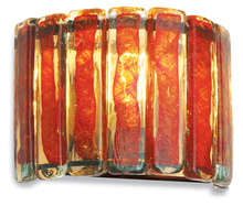 Stone Lighting WS162RDBZRT6B - Wall Sconce Xylo Red Glass Bronze 120v 60w Retro Edison