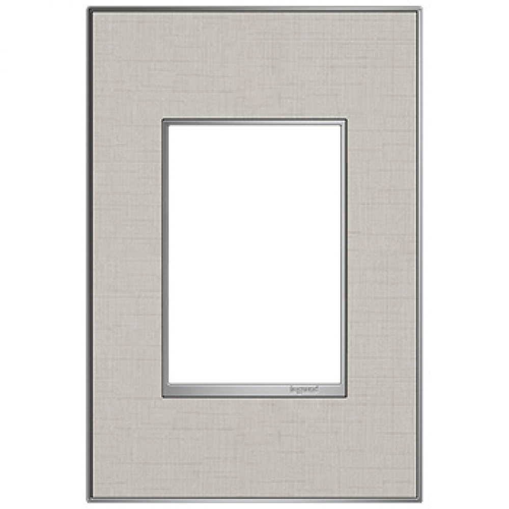 Adorne® True Linen One-Gang-Plus Screwless Wall Plate