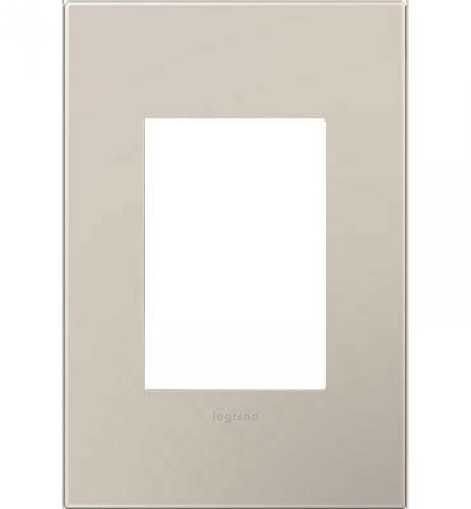 Adorne® Greige One-Gang-Plus Screwless Wall Plate