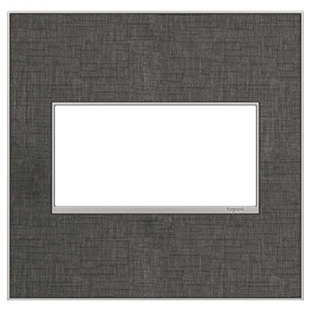 adorne® Slate Linen Two-Gang Screwless Wall Plate