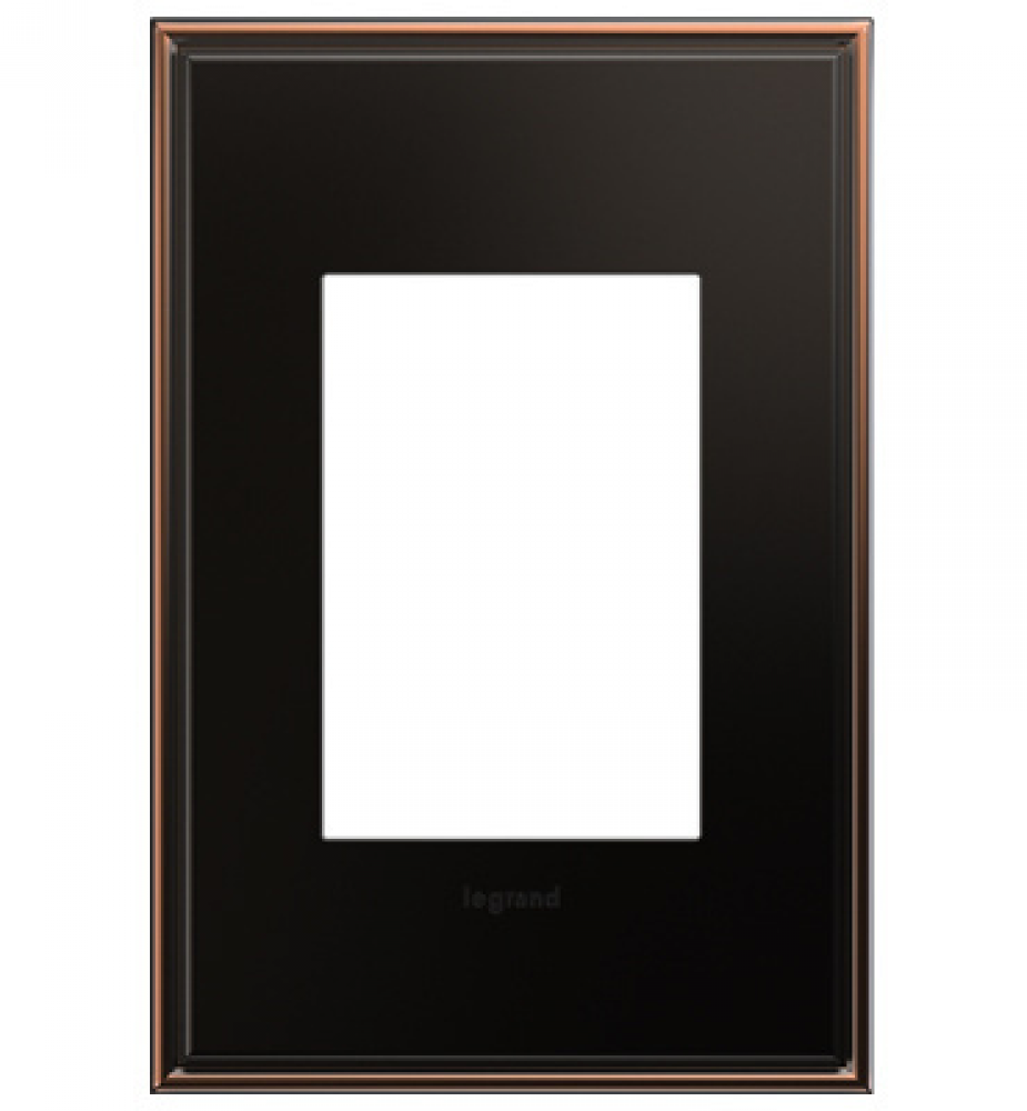 Adorne® Oil-Rubbed Bronze One-Gang-Plus Screwless Wall Plate