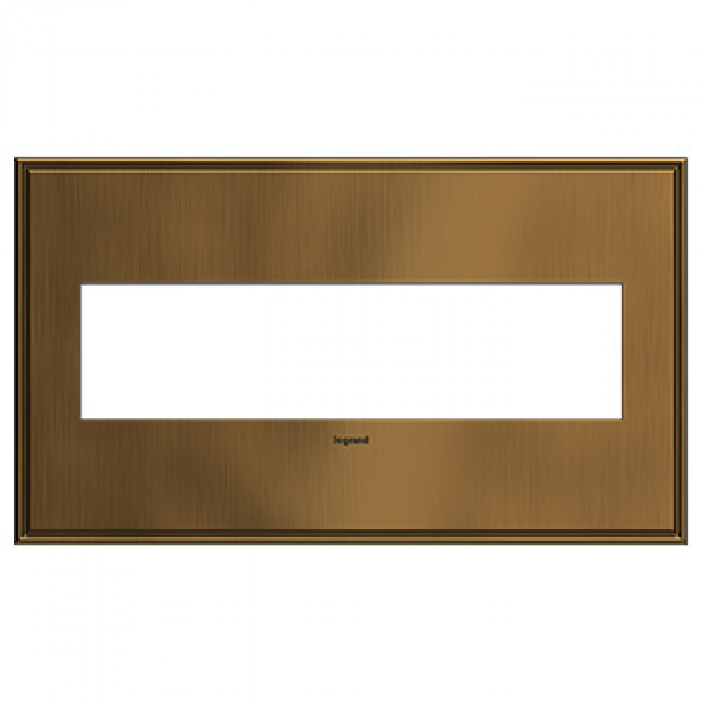 adorne® Coffee Four-Gang Screwless Wall Plate