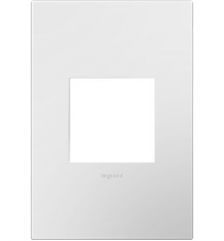 Legrand AWP1G2WH6 - Adorne® Gloss White One-Gang Screwless Wall Plate with Microban®