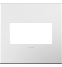 Legrand AWP2GWH4 - Adorne® Gloss White Two-Gang Screwless Wall Plate with Microban®