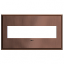 Legrand AWC4GMAC4 - adorne? Matte Antique Copper Four-Gang Screwless Wall Plate