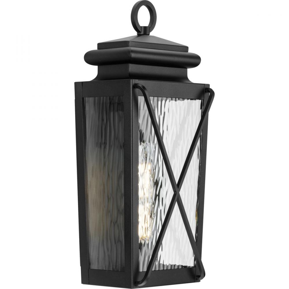 Wakeford One-Light Textured Black Transitional Outdoor Small Wall Lantern