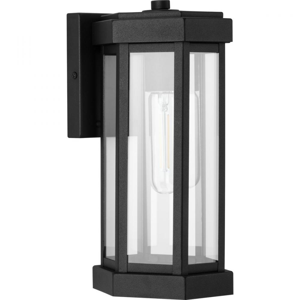 Ramsey Collection Textured Black Modern Farmhouse Outdoor Small Wall Lantern