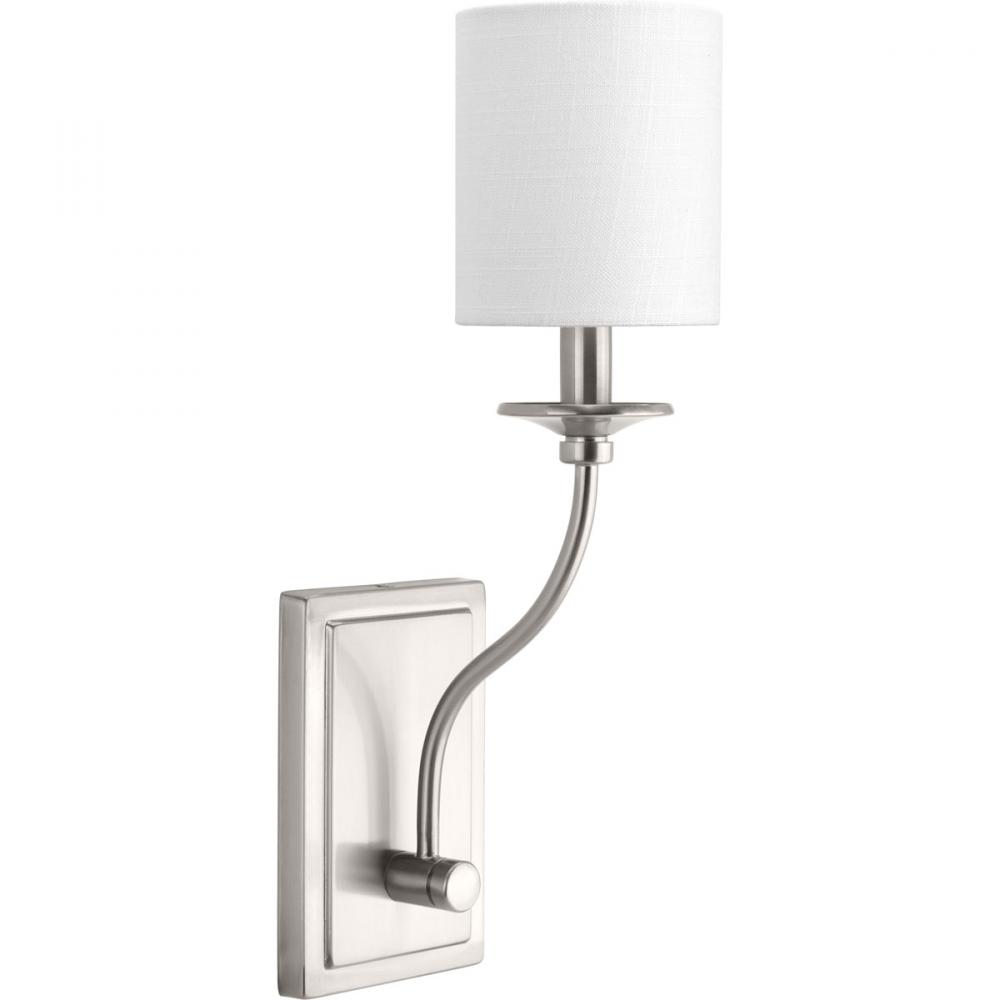Bonita Collection Brushed Nickel One-Light Wall Sconce