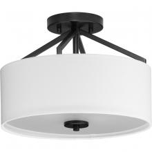  P350239-31M - Goodwin Collection 13 in. Two-Light Brushed Nickel Modern Farmhouse Semi-Flush Mount Convertible