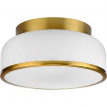 Progress P350255-109 - Parkhurst Collection Two-Light Brushed Bronze New Traditional 11-1/4" Flush Mount Light