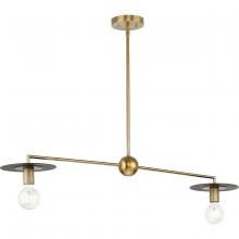 Progress P400336-109 - Trimble Collection Two-Light Brushed Bronze Linear Chandelier