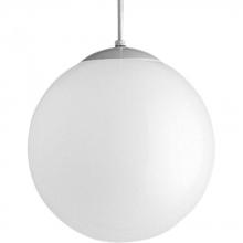 Progress P4403-29 - Opal Globes Collection One-Light White  Glass Modern Pendant Light