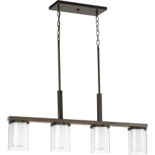 Progress P400190-020 - Mast Collection Four-Light Linear Chandelier