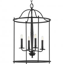  P500210-031 - Durrell Collection Four-Light Black Medium Foyer