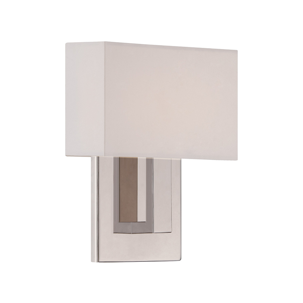 Manhattan 7in LED Wall Sconce 2700K in Polished Nickel