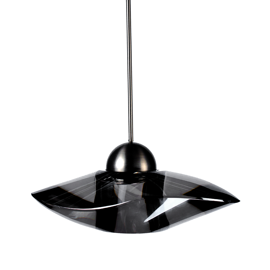 Sorriso LED Smoke Pendant with Brushed Nickel Canopy