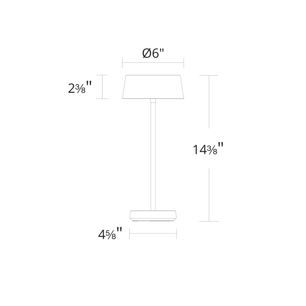 Crystal 251315 Indoor/Outdoor 2700K Table Lamp