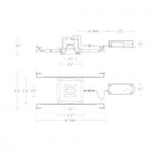 WAC US R3BSD-FCS-BN - Ocular 3.0 5CCT Square Donwlight Trim and Remodel Housing with New Construction Frame-In Kit and D