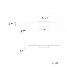 WAC US WS-62524-40-AB - Boulevard Bath & Wall Sconce