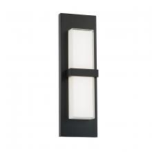 WAC US WS-W21116-40-BK - BANDEAU Outdoor Wall Sconce Light