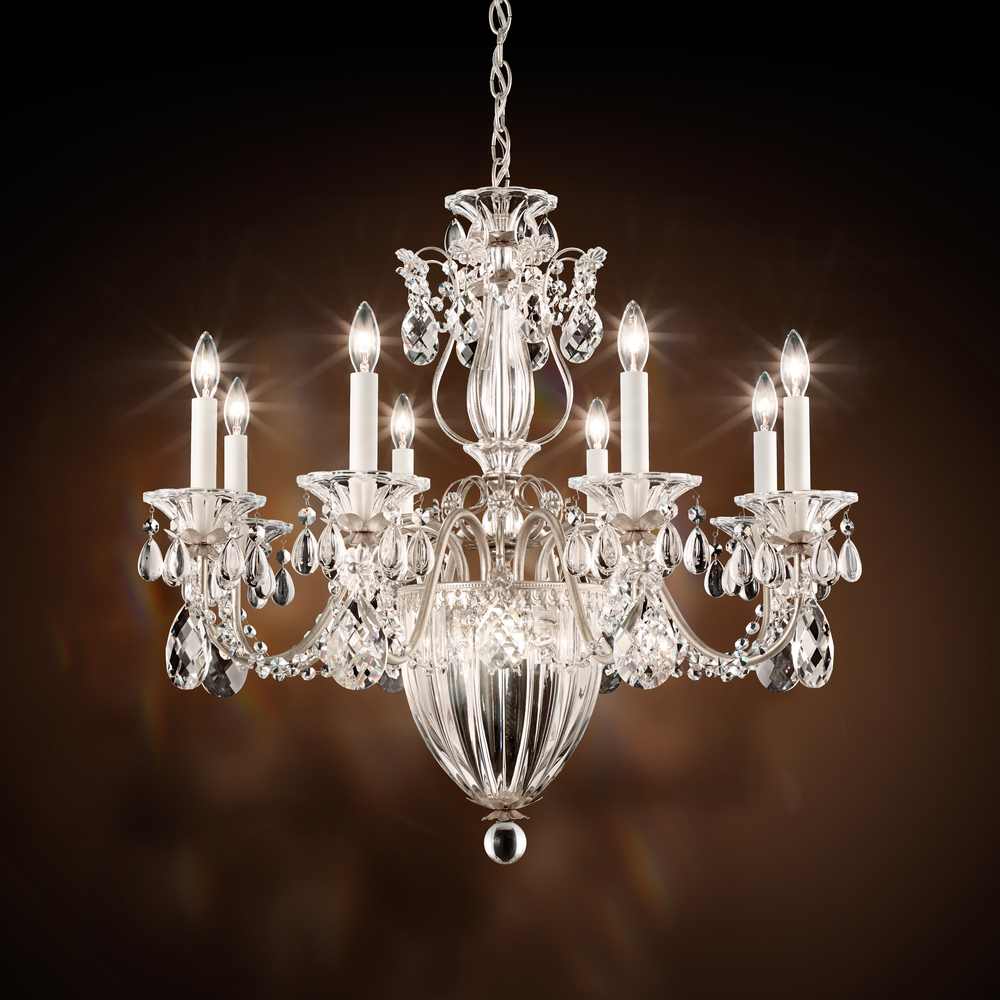 Bagatelle 11 Light 120V Chandelier in Polished Silver with Radiance Crystal