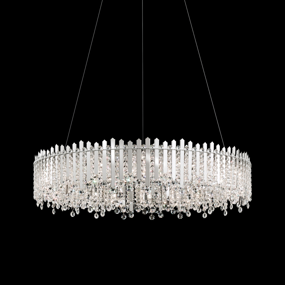 Chatter 18 Light 120V Pendant in Gold Mirror with Clear Radiance Crystal