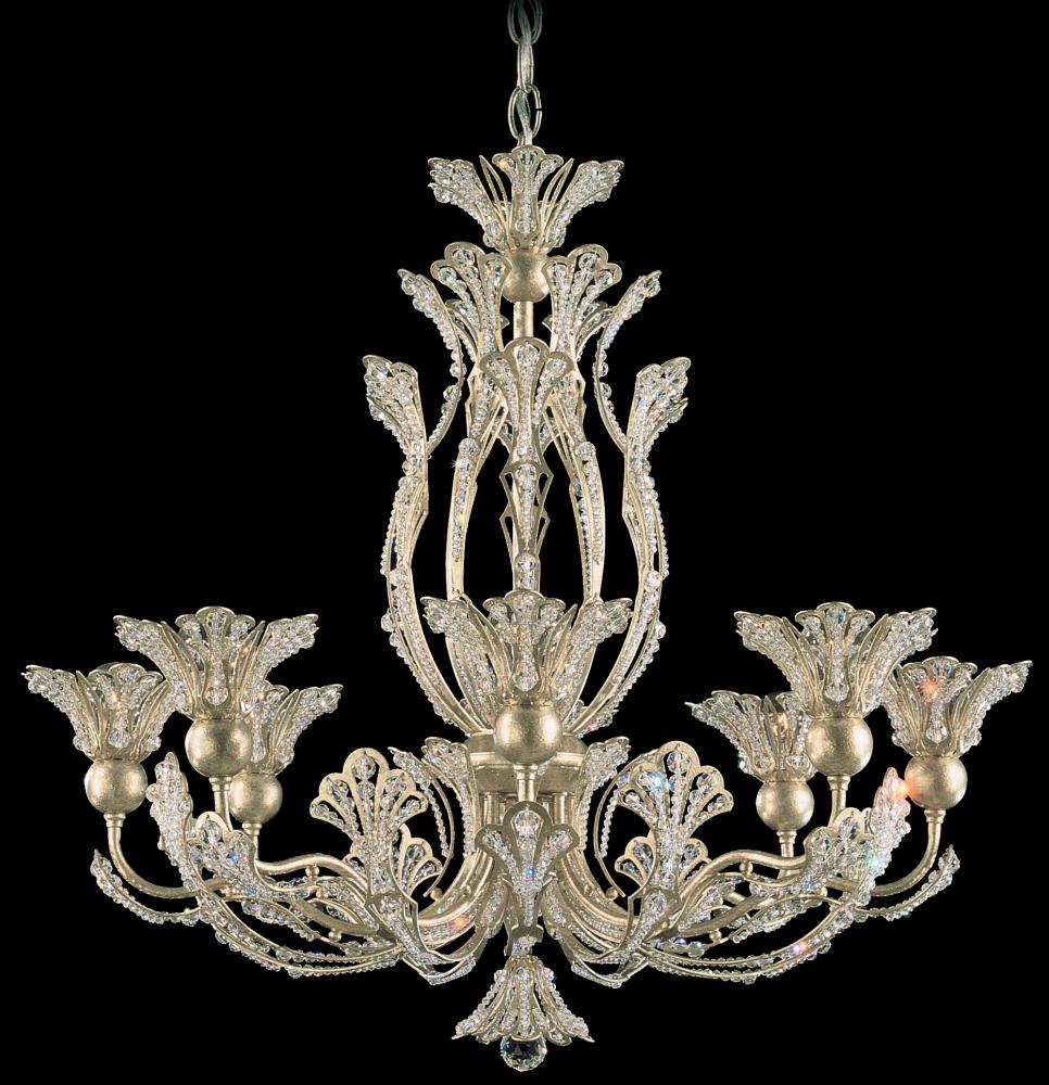 Rivendell 8 Light 120V Chandelier in French Gold with Radiance Crystal